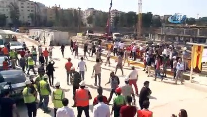 Göztepeli futbolcular stat inşaatını gezdi