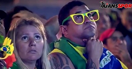 Brezilyalı taraftalar ağır yenilgiyi böyle izledi!