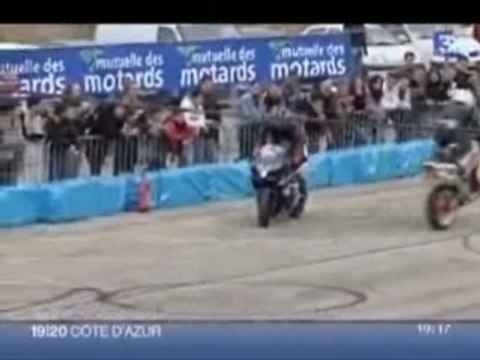 Reportage FR3 Riviera stunt riders !