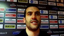 Hockey sur glace Interview de Loïk Poudrier, # 27 Attaquant des Boxers de Bordeaux, le 07/01/2020 (J33 SLM - Bordeaux VS Rouen)