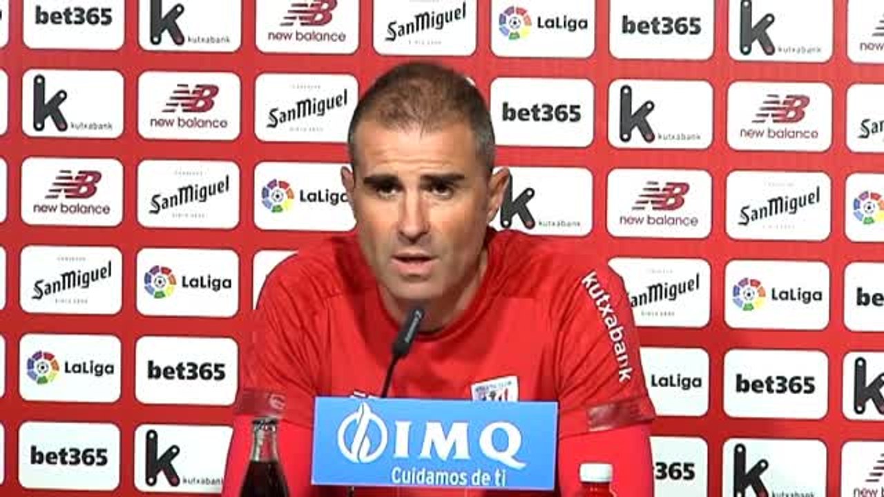 Garitano sobre la Copa ante el Sestao: "Tenemos que ser serios y tratar de hacer un buen partido"