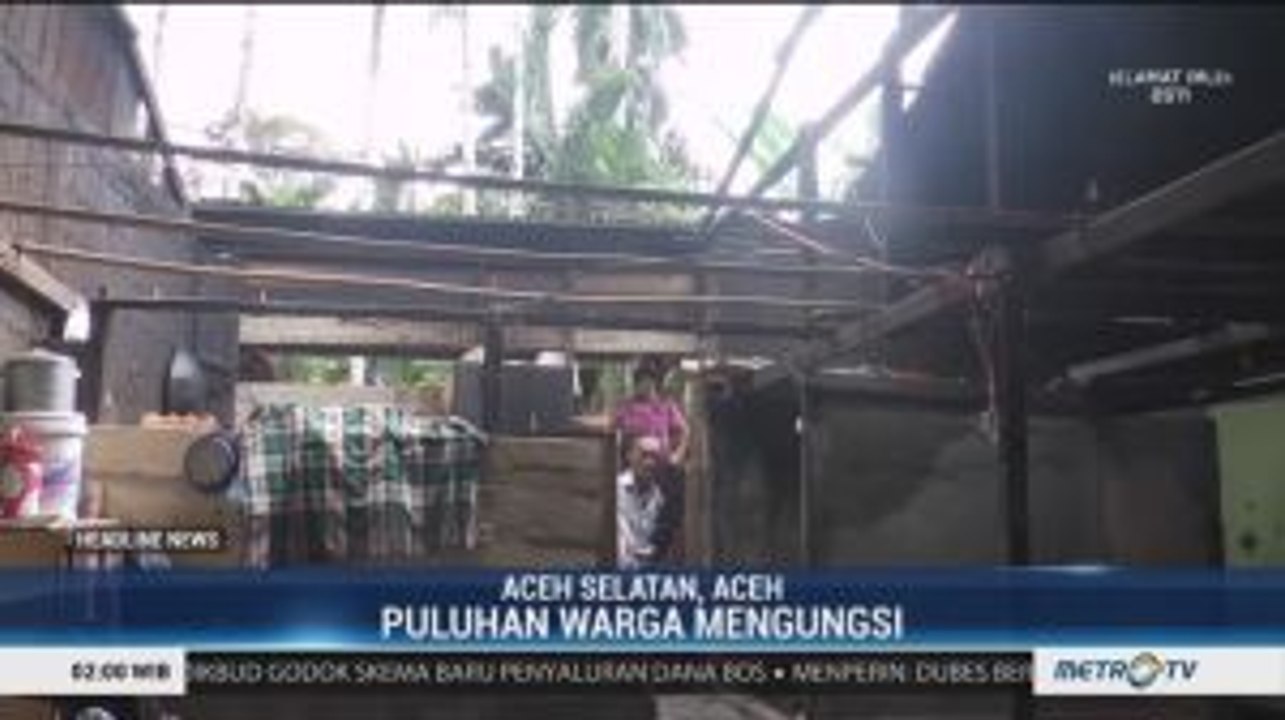 Rumah Warga di Labuhan Haji Rusak Diterjang Angin Puting Beliung