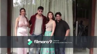 Tara sutaria With Siddharth Malhotra Together Promoting Her Upcoming Movie Marjaavaan