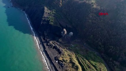 Zonguldak kazıda bulunan top mermileri böyle imha edildi-ek