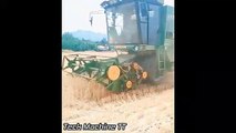 Modern Agricultural Machinery Technology Works Great, Fastest Harvest Farming Tractor Equipment