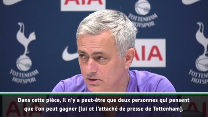 22e j. - Mourinho : "Seulement deux personnes pensent que l'on peut gagner"