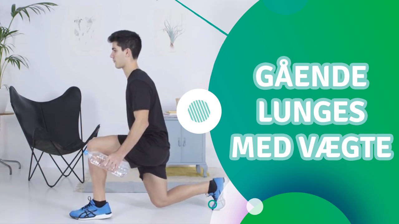 Gående lunges med vægte - Fit Og Frisk
