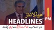 ARY News Headlines | FM Qureshi leaves for Iran | 1 PM | 12 Jan 2020