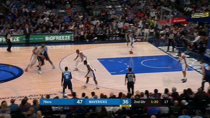 Doncic tees up Maverick Powell for the alley-oop