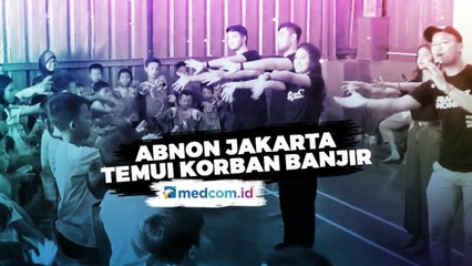Abang None Jakarta Beri Trauma Healing untuk Korban Banjir