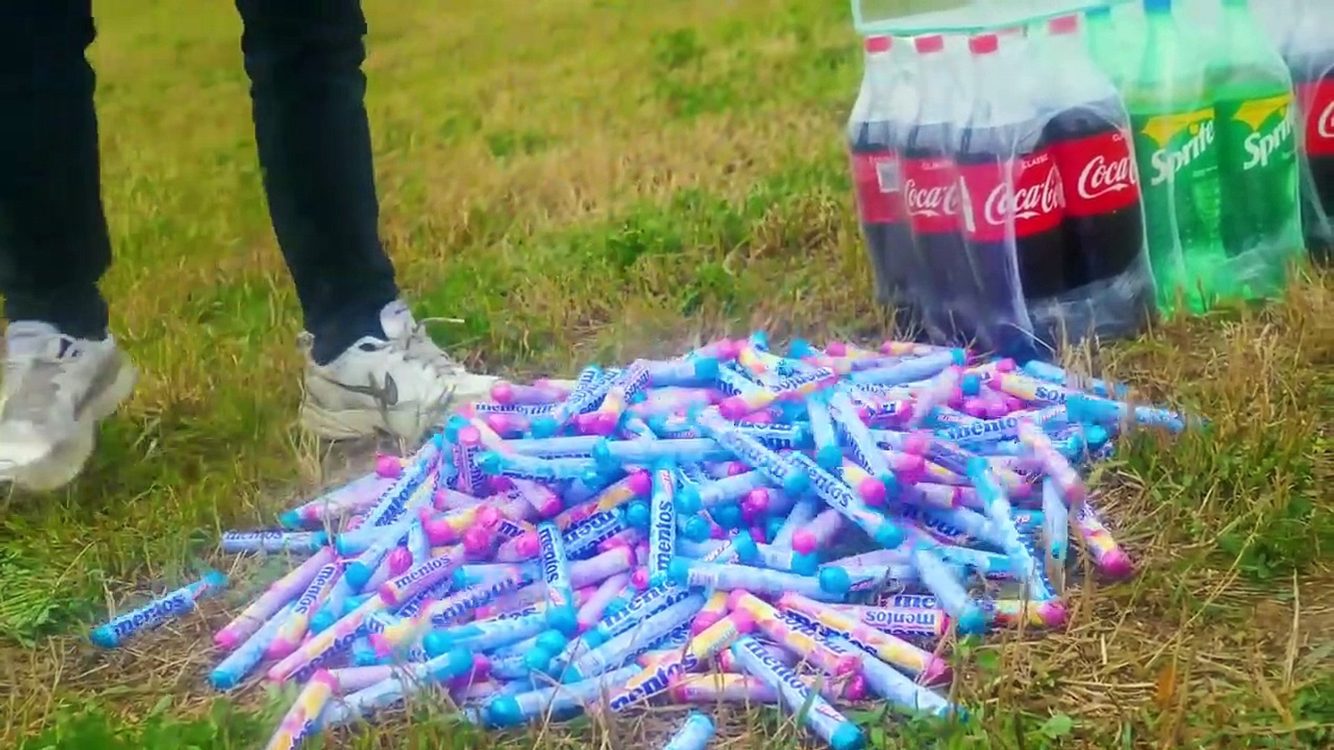 Experiment Coca Cola Vs Mentos Sprite Vs Mentos Video Dailymotion Images, Photos, Reviews