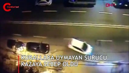 Bu görüntüler Maltepe'de kaydedildi! Beyaz otomobile dikkat