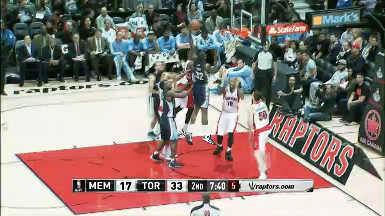 Memphis Grizzlies 72-108 Toronto Raptors