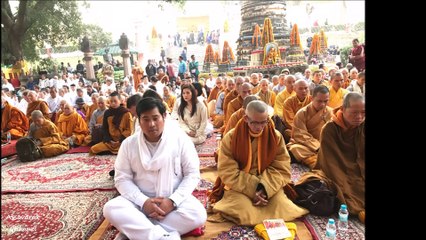 ท่านอ้น วัชรเรศร วิวัชรวงศ์ โอรส ร.10 นำคนไทยที่อเมริกา มาทำบุญที่พุทธคยา รัฐพิหาร อินเดีย ล่าสุด