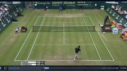 Tenis kortları böyle bir vuruş görmedi!