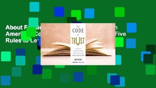 About For Books  The Code of Trust: An American Counterintelligence Expert's Five Rules to Lead