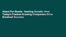 About For Books  Hacking Growth: How Today's Fastest-Growing Companies Drive Breakout Success