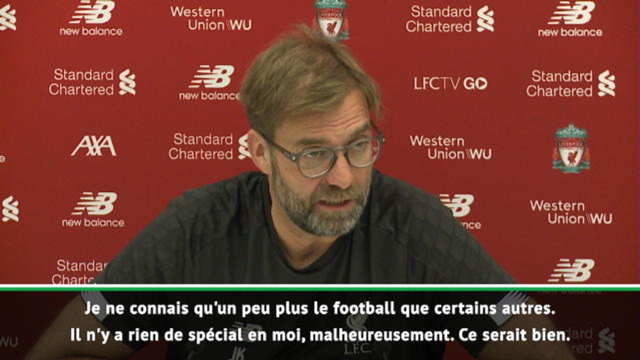 Liverpool - Klopp : "Il n'y a rien de spécial en moi, malheureusement"