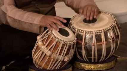 Theka, Qayeda, and Tukra in Tintal (Madhya Lay - Medium Tempo) recited and performed by Samir Chatterjee, Tabla l Met Music