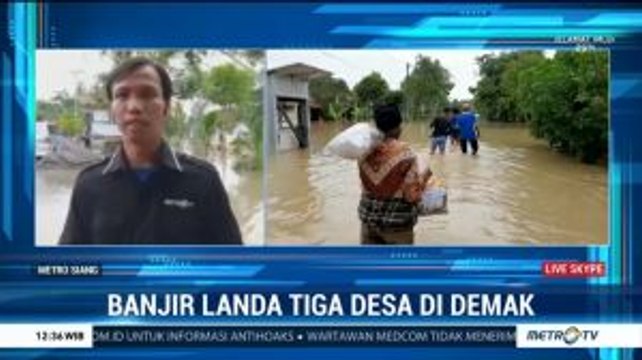 Tanggul Jebol, Tiga Desa di Demak Terendam Banjir