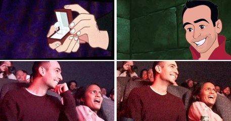Il pirate un film Disney en plein cinéma pour faire une énorme surprise à sa copine