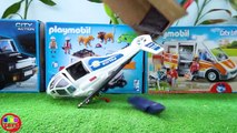 Fire Truck, Police Cars, Ambulance, Helicopter, Trucks Toys Unboxing PLAYMOBIL Vehicles for Kids