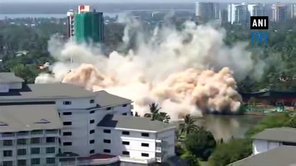 Watch: Demolition of Maradu flats in Kochi