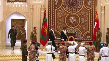 شاهد: أول تصريح لسلطان عمان الجديد خلال مراسم تنصيبه
