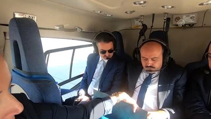 Bakan Pakdemirli KKTC Deniz Geçişi İsale Hattı'nı havadan inceledi (1)