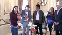 La escandalosa visita de Pablo Iglesias a Evo Morales para celebrar el centenario de la revolución rusa