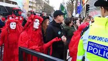 Extinction Rebellion climate activists protest against Australian government 