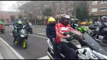 Miles de motos desafían al frío y rugen en Valladolid