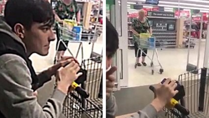 Une mamie se fait troller dans un magasin