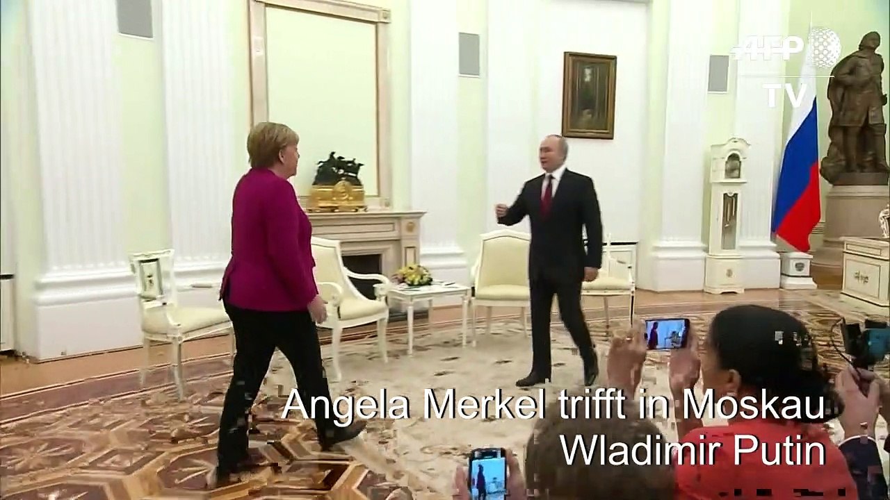 Merkel zu Gesprächen mit Putin in Moskau