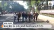 जेएनयू में हुई हिंसा का असर जबलपुर तक पहुंचा; एबीवीपी कार्यकर्ताओं ने जुलूस निकालकर वामपंथियों का पुतला फूंका