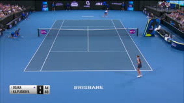Pliskova overcomes Osaka to reach Brisbane final