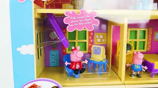 PEPPA PIG получает новый игрушечный домик в этом обучающем видео для детей-