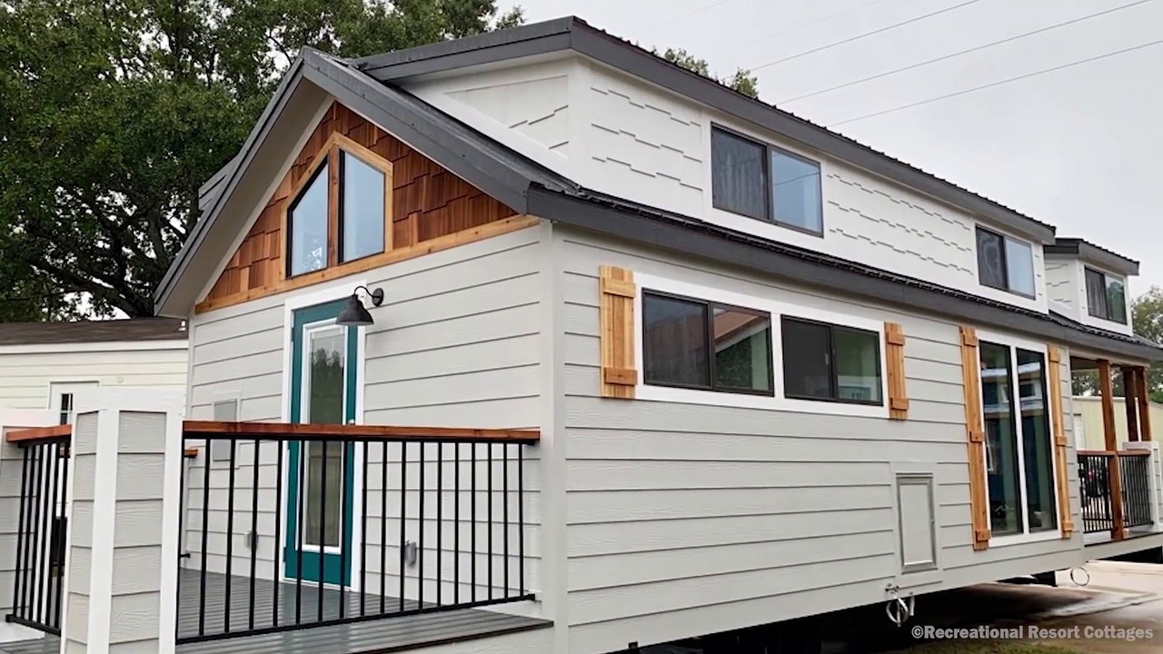 MOST AMAZING Tiny Home with Double Porches Attached