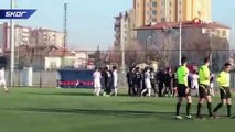Kayseri'de maç bitti, kavga başladı, polisler ayırdı!