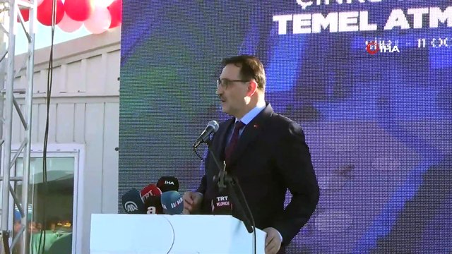 Siirt'te gelen Bakanlar Lineer Metal Çinko Fabrikası'nın temel atma törenine katıldı