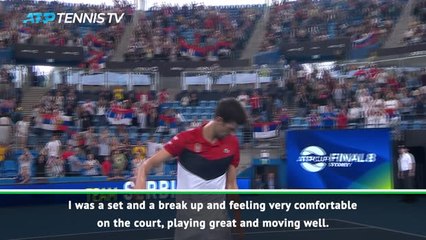 Djokovic delighted to inspire Serbia to ATP Cup showpiece