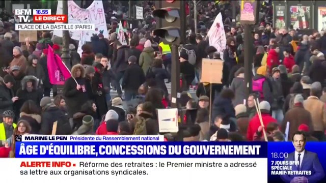 Marine Le Pen sur le retrait provisoire de l'âge pivot: Rien ne change de l'opinion très négative que nous avons de cette réforme des retraites