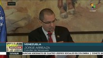 Venezuela: Arreaza revela documento de EE.UU. para intervenir elección