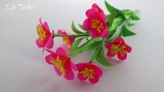 DIY rose paper flower - How to make rose paper flower easy