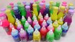 Combine Colors Slime Baby Bottle & Dinking Slime Learn Colors Slime Clay Icecream Jelly DIY