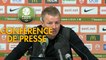 Conférence de presse AS Nancy Lorraine - Valenciennes FC (1-0) : Jean-Louis GARCIA (ASNL) - Olivier GUEGAN (VAFC) - 2019/2020