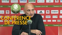 Conférence de presse AC Ajaccio - Grenoble Foot 38 (3-1) : Olivier PANTALONI (ACA) - Philippe  HINSCHBERGER (GF38) - 2019/2020