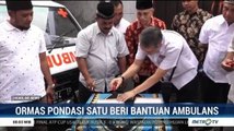 Ormas Pondasi Satu Beri Bantuan Ambulans di Jakarta