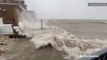 Fierce winds stir up big waves on Lake Michigan