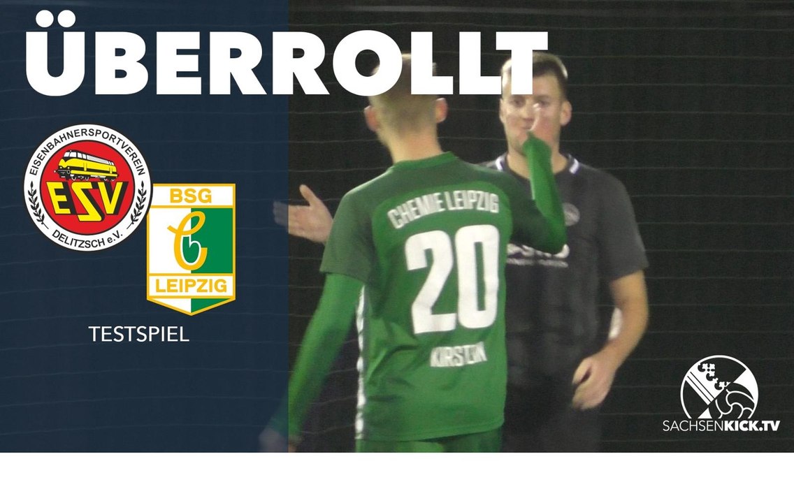 Eisenbahner kommen gegen Chemie fast nicht zum Zug | ESV Delitzsch - Chemie Leipzig (Testspiel)